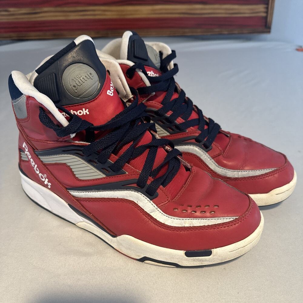 Vintage Reebok Twilight Zone Pump Red Mens Size 10.5
